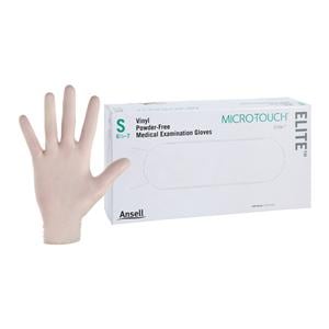 MICRO-TOUCH Elite Vinyl Exam Gloves Small Standard Clear Non-Sterile