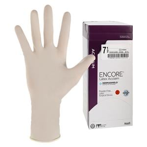 Encore Acclaim Surgical Gloves 7.5 Natural, 4 BX/CA