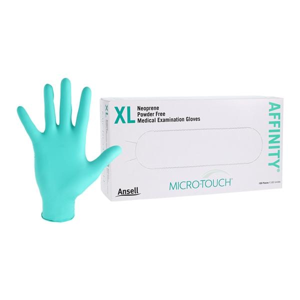 MICRO-TOUCH Affinity Neoprene Exam Gloves X-Large Standard Green Non-Sterile