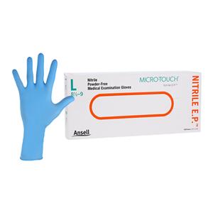 MICRO-TOUCH EP Nitrile Exam Gloves Large Blue Non-Sterile
