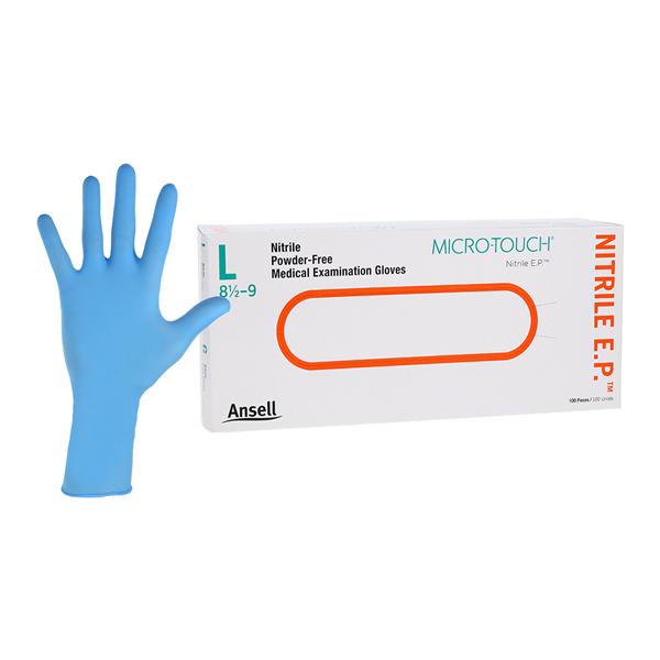 MICRO-TOUCH EP Nitrile Exam Gloves Large Blue Non-Sterile