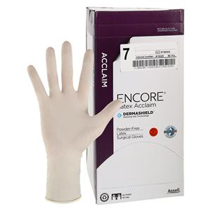 Encore Acclaim Surgical Gloves 7 Natural, 4 BX/CA