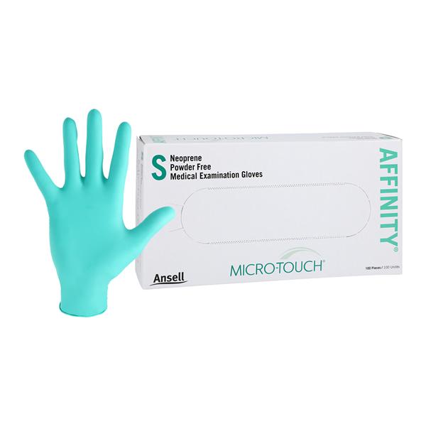 MICRO-TOUCH Affinity Neoprene Exam Gloves Small Standard Green Non-Sterile