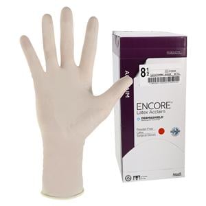 Encore Acclaim Surgical Gloves 8.5 Natural, 4 BX/CA
