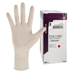 Encore Acclaim Surgical Gloves 9 Natural, 4 BX/CA