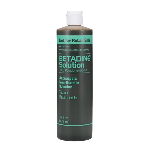 Betadine Prep Solution 10% Povidone Iodine 16oz, 12 BT/CA