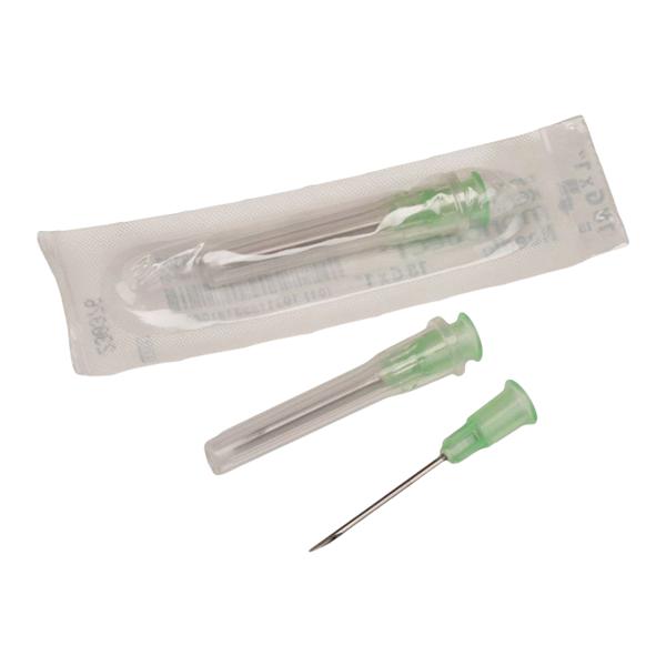 Monoject Hypodermic Needle 18gx1-1/2" Green Conventional 100/Bx