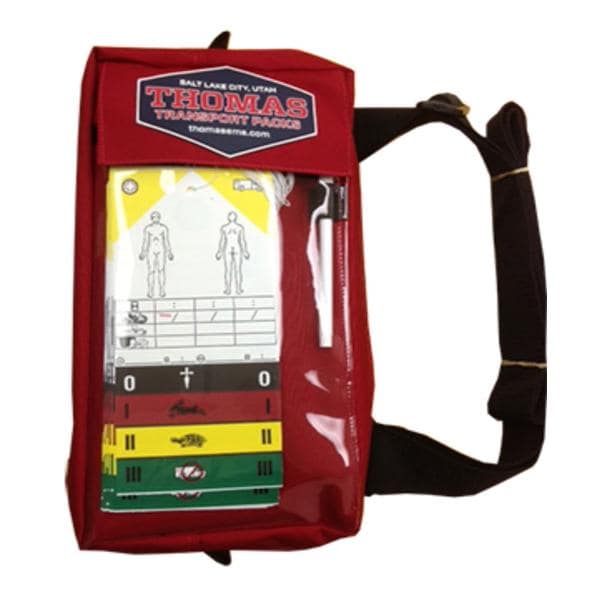 IFAK Active Shooter First Responder Pack 13x8x3.5" Red Zipper Clo...