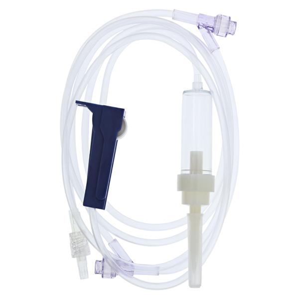 IV Administration Set Needleless 2 Ports 10 Drops/mL 83" Medical...