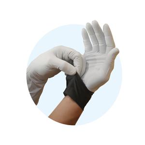 MICROFLEX APEXPro Nitrile Exam Gloves Large Extended White Exteri...