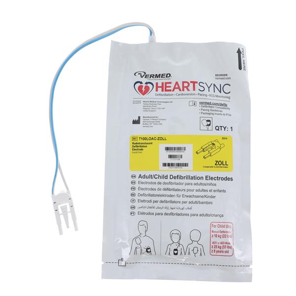 Zoll Defibrillator Electrode New Pair, 10 PR/BX