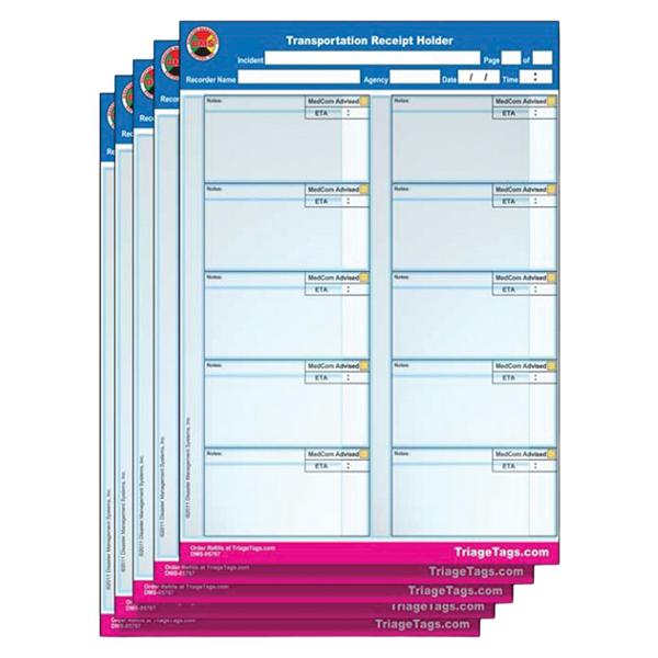 EMS3 Transportation Receipt Receipt Holder Refill 5/Pk