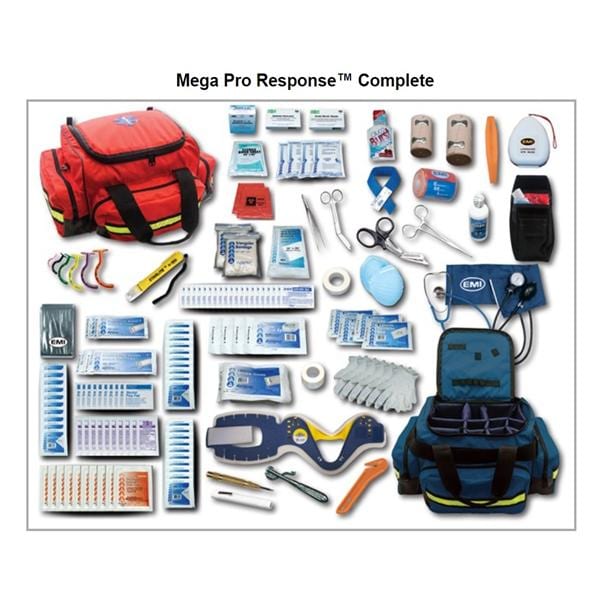 Mega Pro Response Bag Trm Rspns 20x15.5x9" Nvy Bl Zpr Adj/Dtchbl Slng Strp Ea