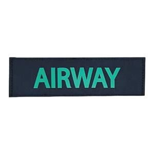 Airway ID Panel 6.75x2" Green/Black End-To-End Loop Velcro