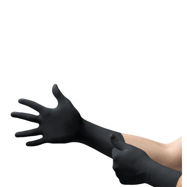 MICROFLEX MidKnight Xtra Nitrile Exam Gloves 2X-Large Extended Black Non-Sterile