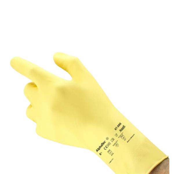 Rubber Utility Gloves Yellow