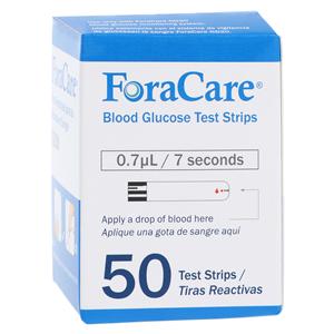Glucose Test Strips For Fora GD20 Meter 50/Box