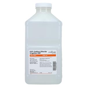 Irrigation Solution Bottle Normal Saline 1000mL Bottle 6/Ca