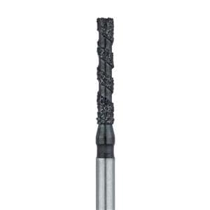 Black Cobra Diamond Bur Spiral Cut Friction Grip Super Coarse 837/014 5/Pk