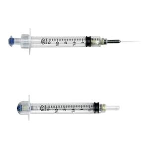 VanishPoint Syringe/Needle 5cc Lubricated 20gx1-1/2" Safety 6/Bx 6x100/ca