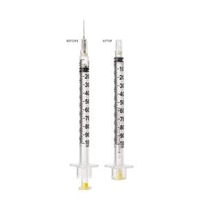 VanishPoint Insulin Syringe/Needle 30gx1/2" 0.5cc Rtrctbl Fx Ndl Sfty LDS 100/Bx, 8 BX/CA