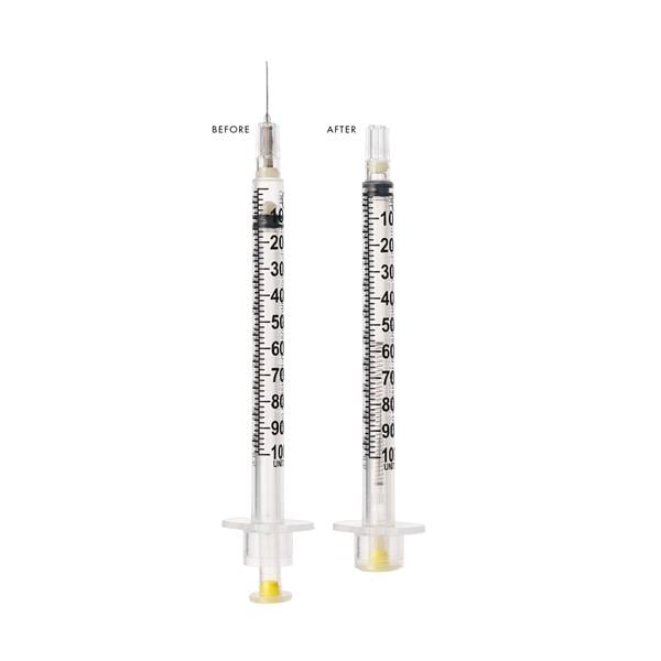 VanishPoint Insulin Syringe/Needle 30gx1/2" 0.5cc Rtrctbl Fx Ndl Sfty LDS 100/Bx, 8 BX/CA
