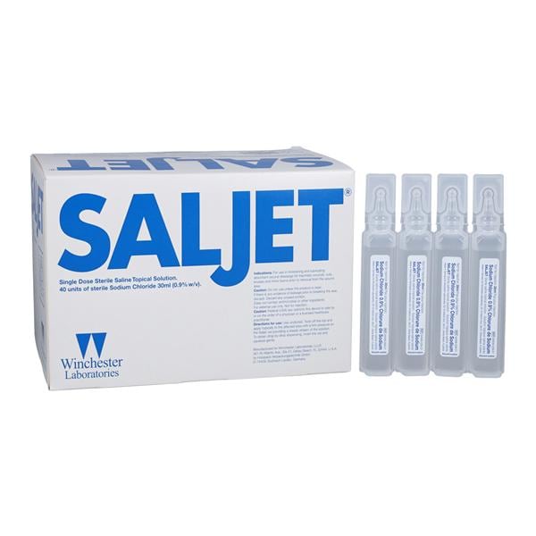 Saljet Irrigation Solution 0.9% Sodium Chloride 30mL Vial DEHP-Fr...