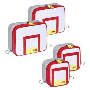 Inner Pouch Red/White Zipper Closure No Handle