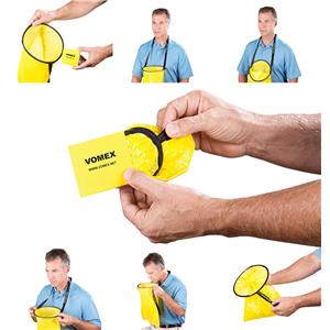 Vomex Emesis Bag 12x16" Yellow Tie Closure Plastic Ea