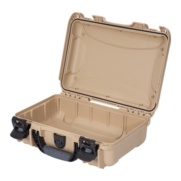 Model 909 Waterproof Case 12.6x9x4.4" Tan Latch Closure Sft Grp/Hndl
