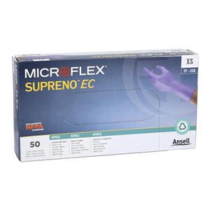 MICROFLEX Supreno EC Nitrile Exam Gloves X-Small Extended Violet Blue NS