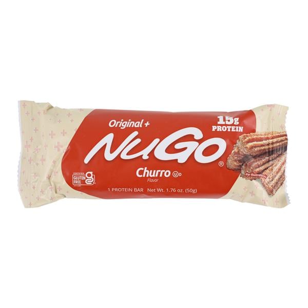 NuGo Original+ Dialysis Orl Ntrtn Protein Bar Churro Individually Wrapped 36/Ca