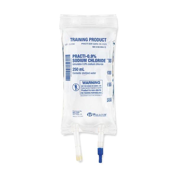 Practi-0.9% Sodium Chloride Simulated Medication Bag