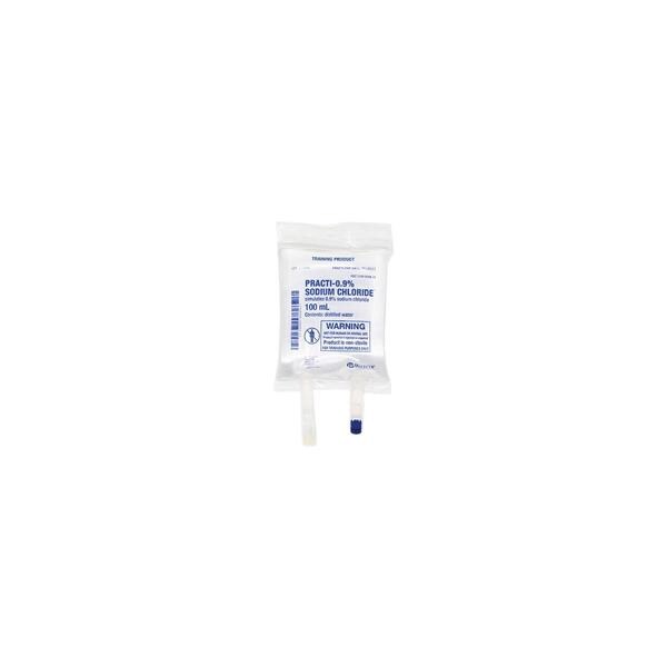 Practi-0.9% Sodium Chloride Simulated Medication Bag