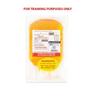 Practi-Fresh Frozen Plasma O-Negative Simulated Medication Bag