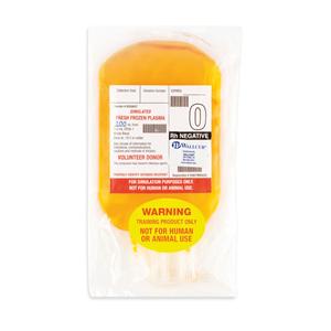 Practi-Fresh Frozen Plasma O-Negative Simulated Medication Bag