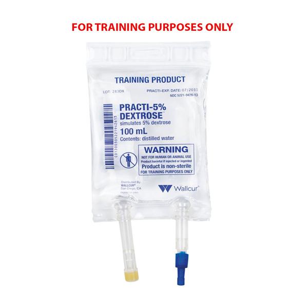 Practi-5% Dextrose Training Simulated Medication 3/Pk