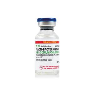 Practi-Bacteriostatic Sodium Chloride 0.9% Simulated Medication 30/Pk