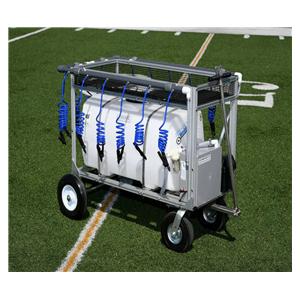 Team Manager Hydrtn Cart Alum/SS w/ (16) Nzzls/Strg Deck/(2) 3 GPM Pmps/35A Batt