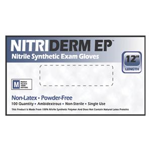 NitriDerm EP Nitrile Exam Gloves Small Blue Non-Sterile