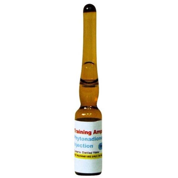 Phytonadione Injectable Emulsion 1mg/0.5mL Simulated Medication Ea