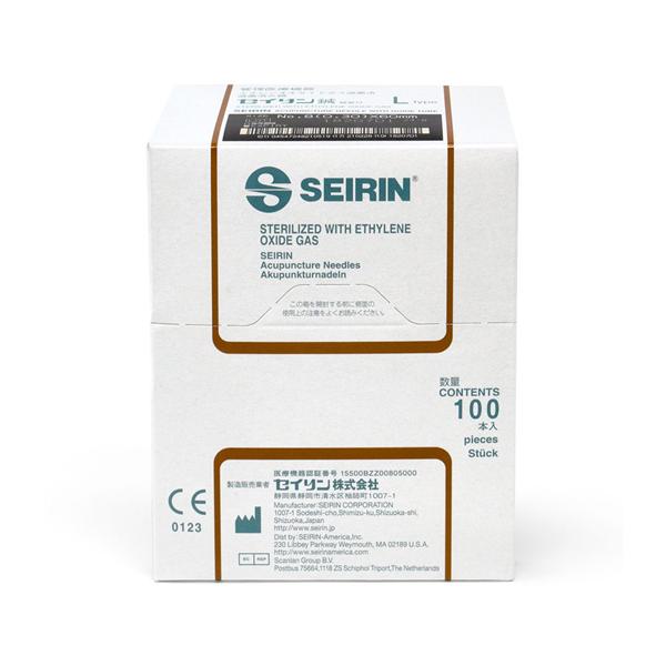 Seirin L-Type Acupuncture Needle 0.25x60mm Guide Tube 100/Bx