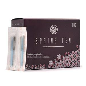 DBC Spring Ten Acupuncture Needle 0.25x50mm Silver Safety 1000/Bx