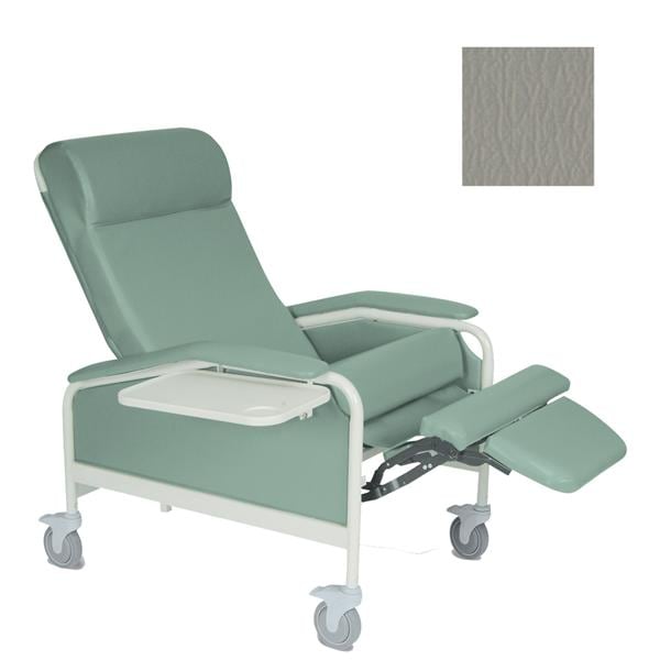CareCliner Clinical Recliner Vinyl 450lb Capacity Gray Each