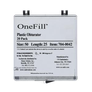 OneFill Obturators 25 mm Size 50 Plastic Yellow 20/Pk