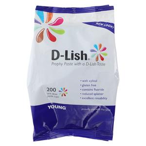D-Lish Prophy Paste Medium Mint Medley 200/Bx