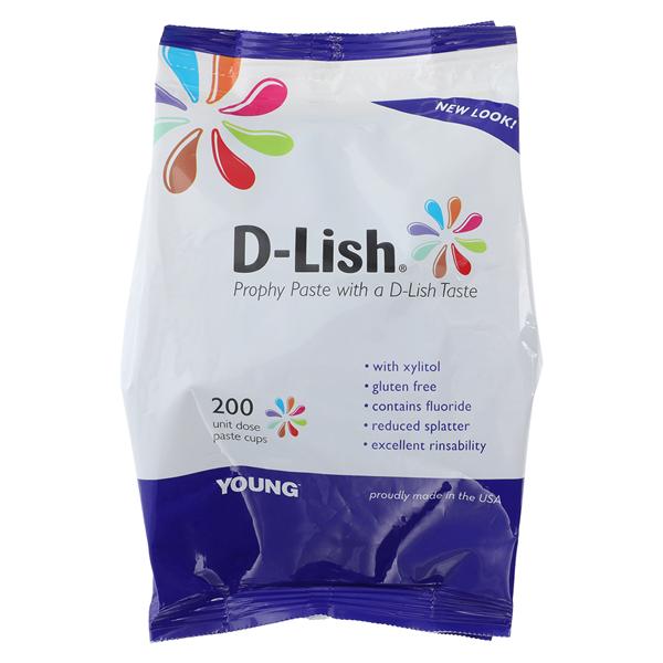D-Lish Prophy Paste Medium Mint Medley 200/Bx