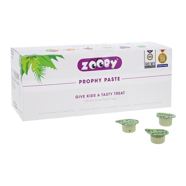 Zooby Prophy Paste Medium Spearmint Safari 100/Bg
