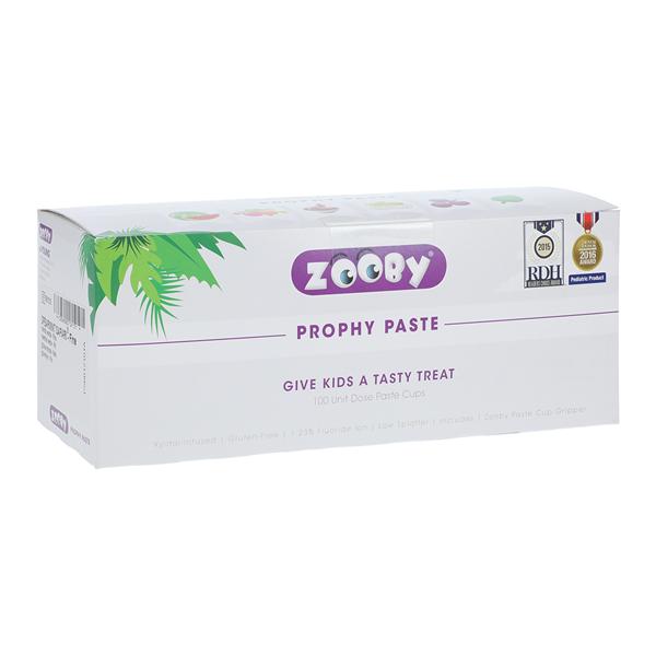 Zooby Prophy Paste Fine Spearmint Safari 100/Bg, 12 BG/CA