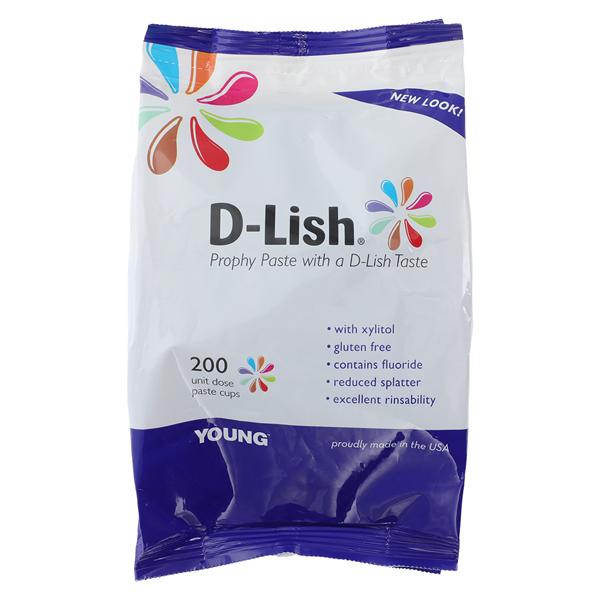 D-Lish Prophy Paste Medium Mint 200/Bx, 8 BX/CA